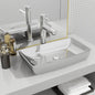 JUNG Vida Waschbecken 71 x 38 x 13,5 cm Keramik Silbern