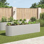 JUNG Vida Garten-Hochbeet 320x80x81 cm Verzinkter Stahl Silbern