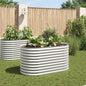 JUNG Vida Garten-Hochbeet 160x80x81 cm Verzinkter Stahl Silbern