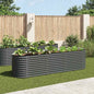 JUNG Vida Garten-Hochbeet 320x80x81 cm Verzinkter Stahl Grau