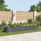 JUNG Vida Garten-Hochbeet 400 x 80 x 44 cm Verzinkter Stahl Grau