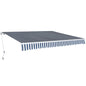 JUNG Vida Gelenkarmmarkise 400 cm Blau/Weiß