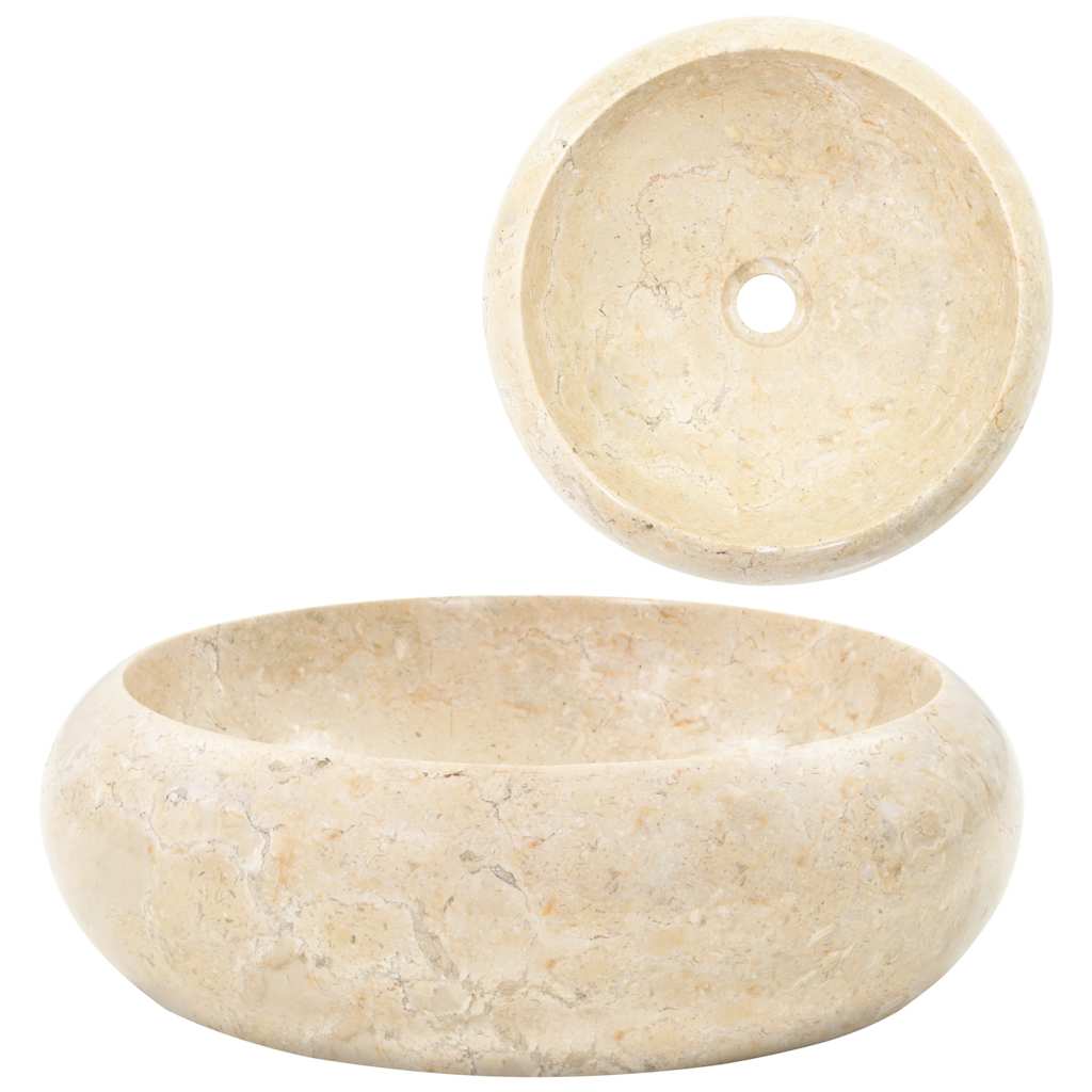 JUNG Vida Waschbecken 40x12 cm Marmor Creme
