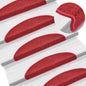 JUNG Vida Stufenmatten 15 Stk. 56x17x3 cm Rot Halbrund