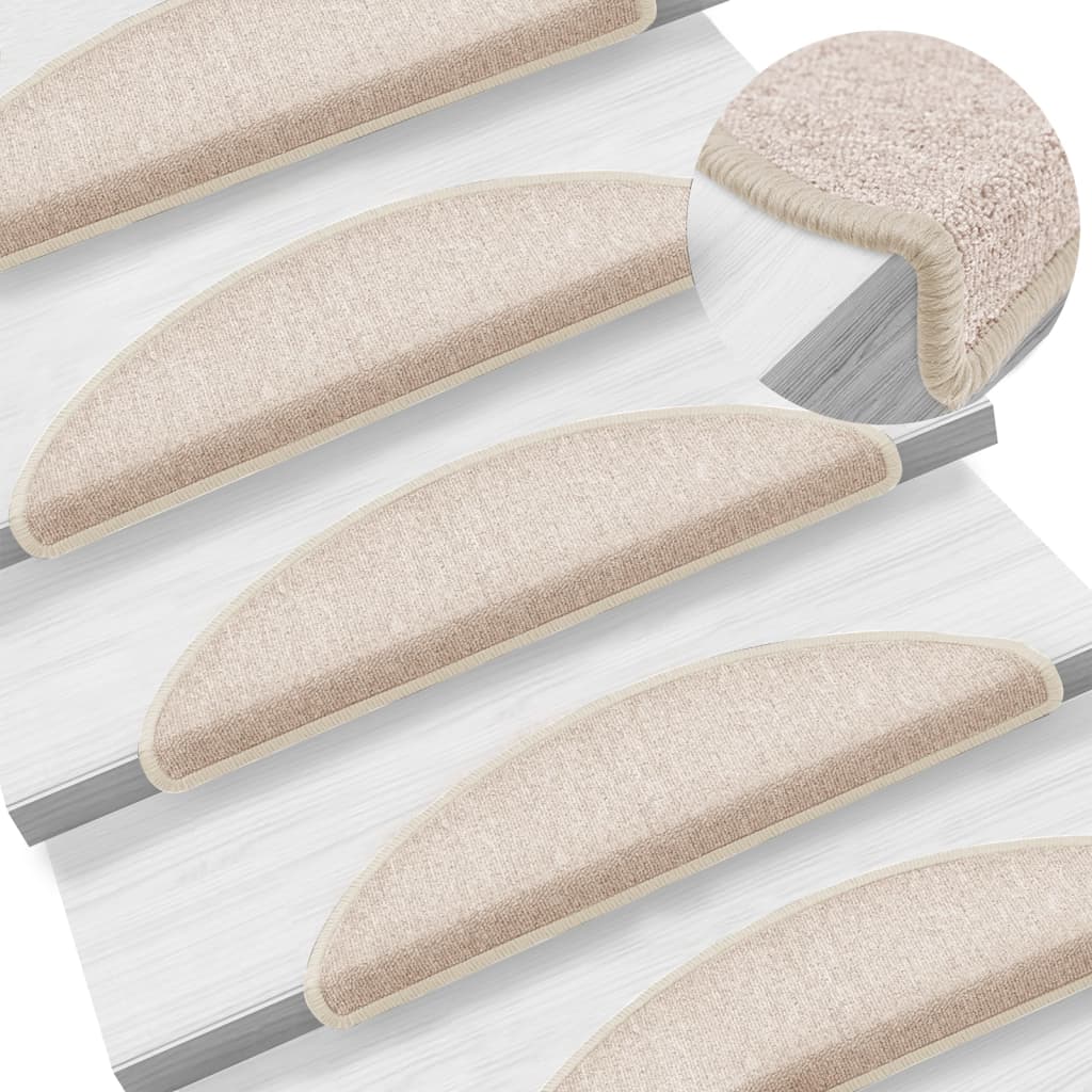 JUNG Vida Stufenmatten 15 Stk. 56x17x3 cm Taupe Halbrund