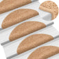 JUNG Vida Stufenmatten 15 Stk. 56x17x3 cm Beige Halbrund