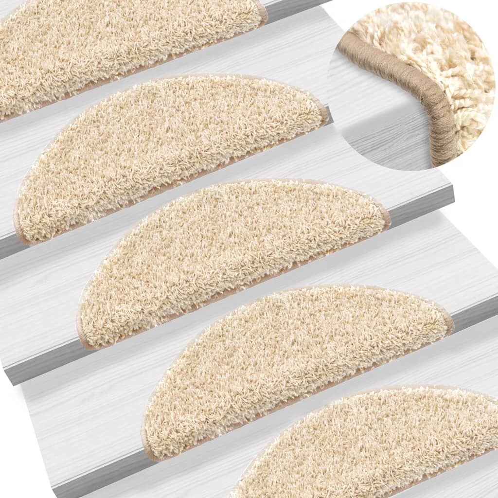 JUNG Vida Stufenmatten 15 Stk. 56x17x3 cm Creme Halbrund