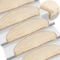 JUNG Vida Stufenmatten 15 Stk. 65x21x4 cm Creme Halbrund Groß