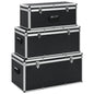 JUNG Vida Aufbewahrungskoffer 3 Stk. Schwarz Aluminium