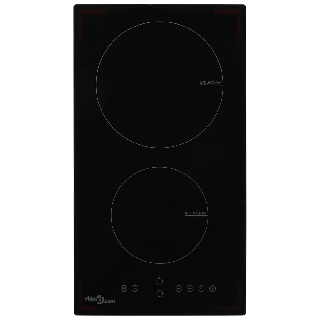 JUNG Vida Induktionskochfeld mit 2 Platten Touch Control Glas 3500 W