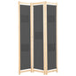 JUNG Vida 3-teiliger Raumteiler Grau 120 x 170 x 4 cm Stoff