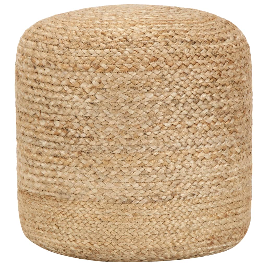 JUNG Vida Handgefertigter Sitzpuff 40 x 45 cm Jute