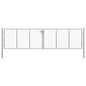JUNG Vida Gartentor verzinkter Stahl 400 x 100 cm Silber