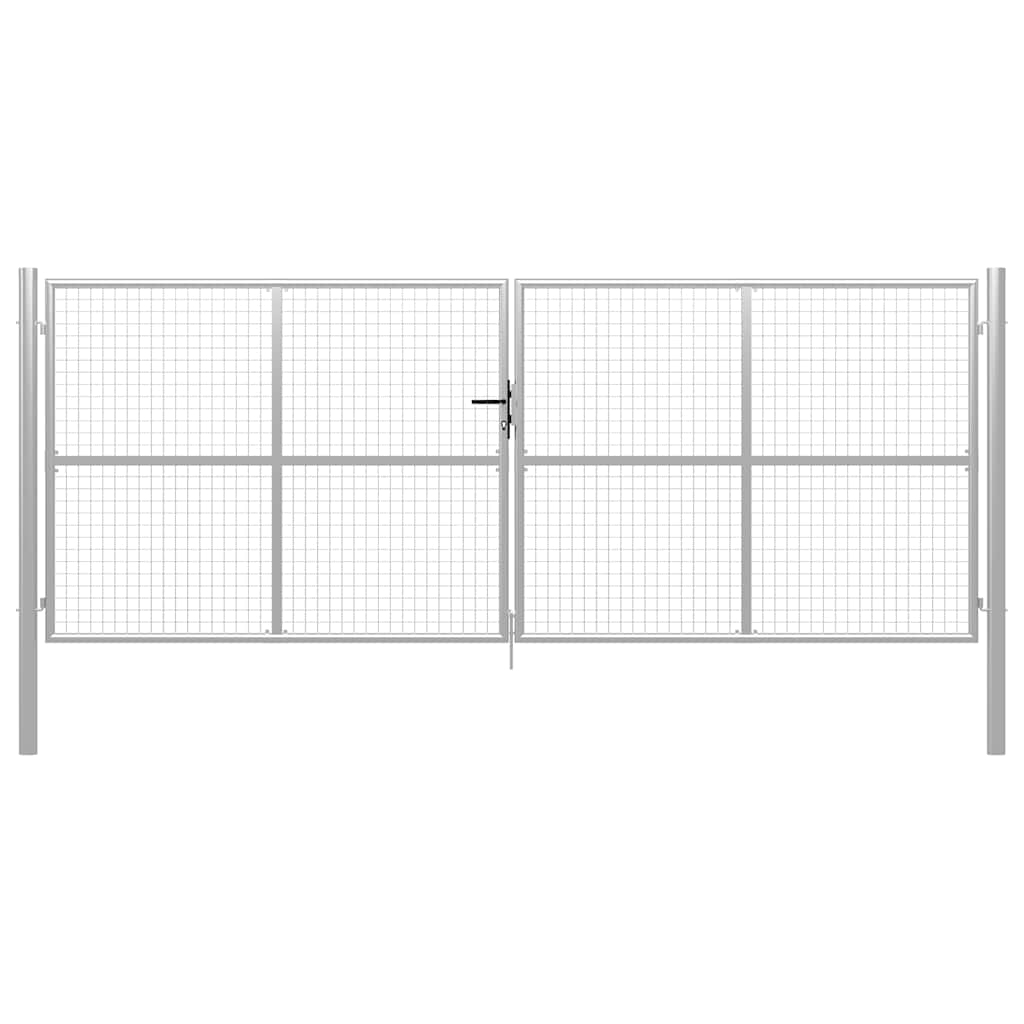 JUNG Vida Gartentor verzinkter Stahl 400 x 150 cm Silber