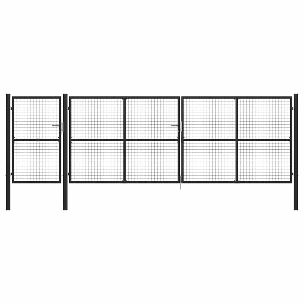JUNG Vida Gartentor Stahl 500×150 cm Anthrazit