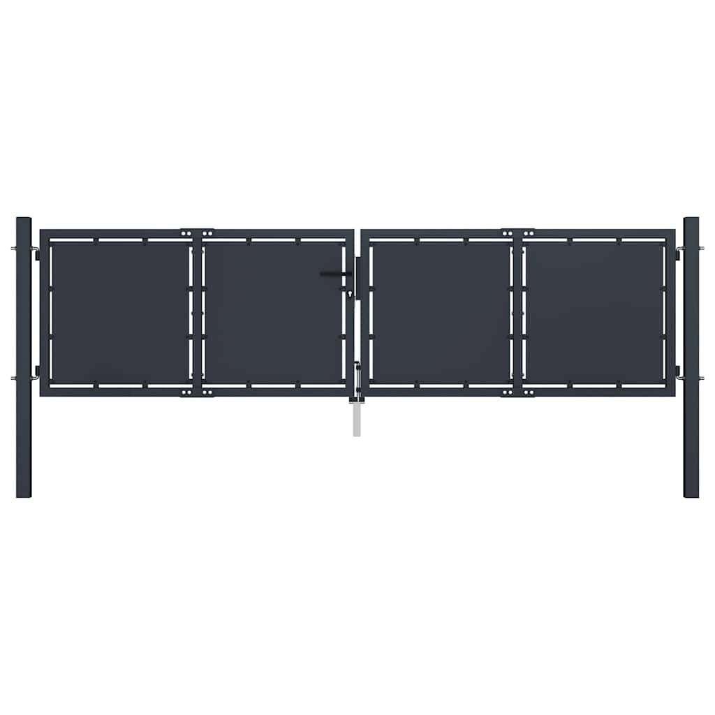 JUNG Vida Gartentor aus Stahl 300 x 100 cm Anthrazit