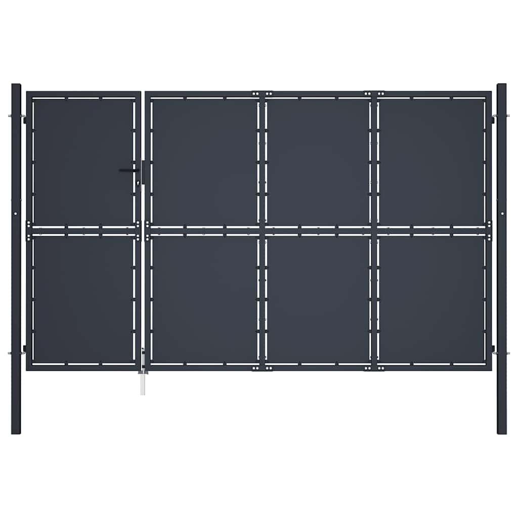 JUNG Vida Gartentor aus Stahl 350 x 175 cm Anthrazit
