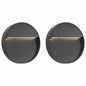 JUNG Vida Außenwandleuchten 2 Stk. LED 3W Schwarz Rund