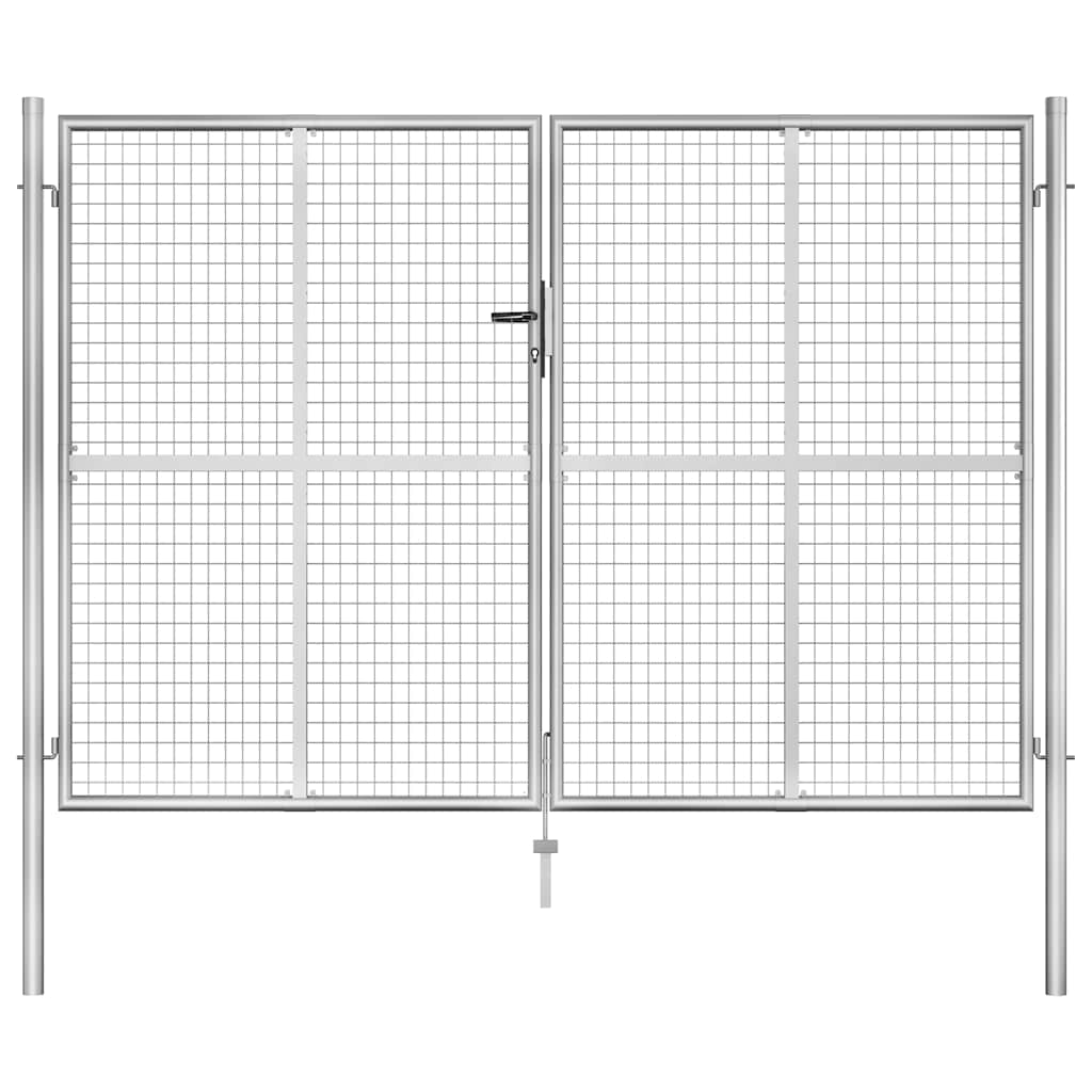 JUNG Vida Gartentor verzinkter Stahl 300 x 175 cm Silber