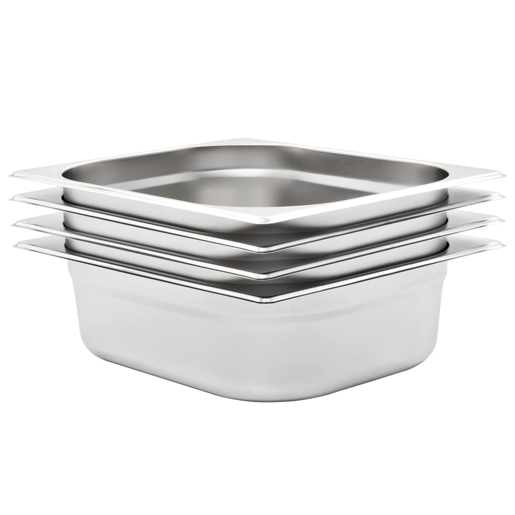 JUNG Vida Gastronormbehälter 4 Stk. GN 1/2 100 mm Edelstahl