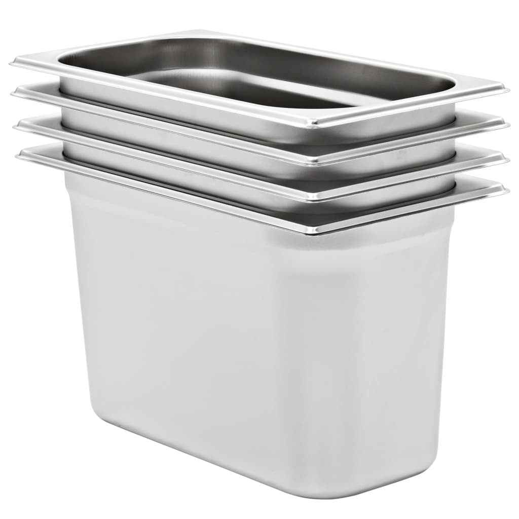 JUNG Vida Gastronormbehälter 4 Stk. GN 1/3 200 mm Edelstahl