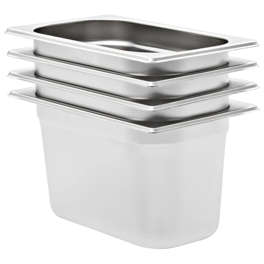 JUNG Vida Gastronormbehälter 4 Stk. GN 1/4 150 mm Edelstahl