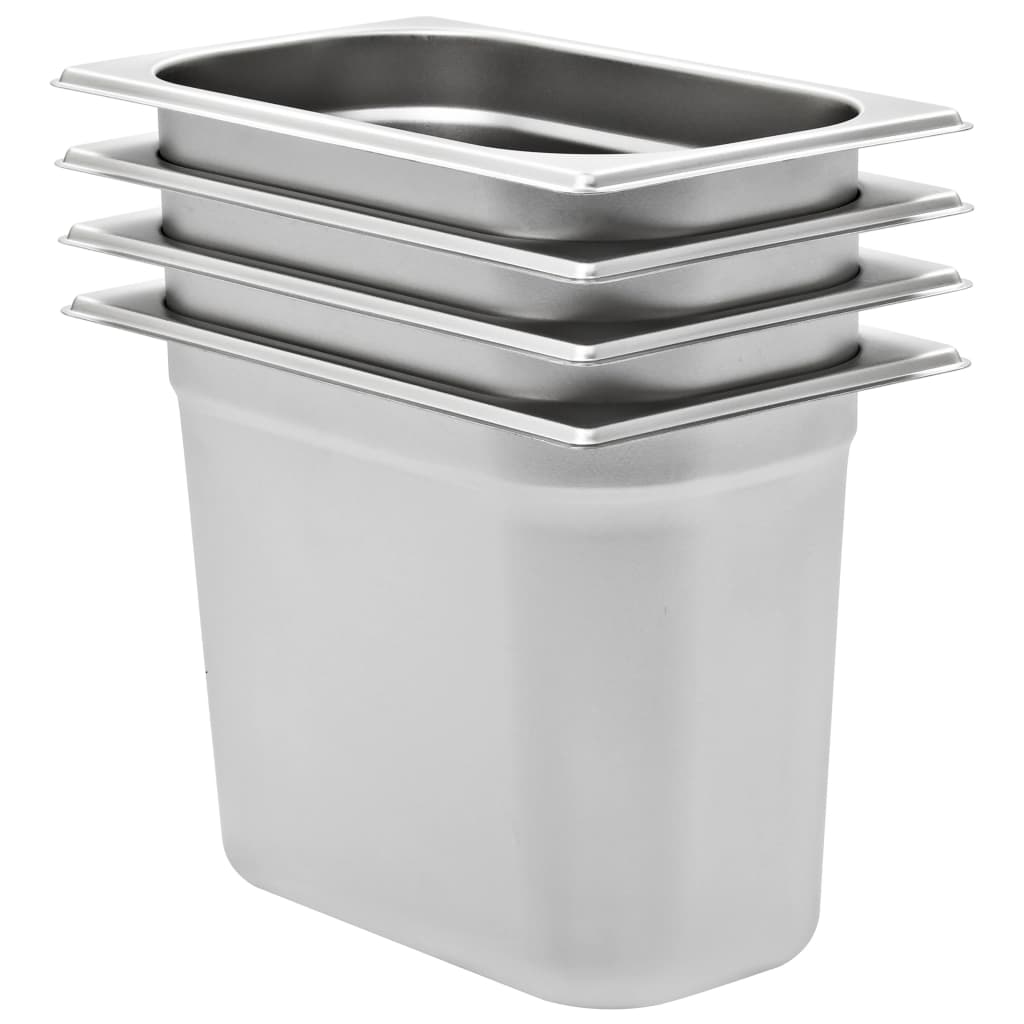 JUNG Vida Gastronormbehälter 4 Stk. GN 1/4 200 mm Edelstahl