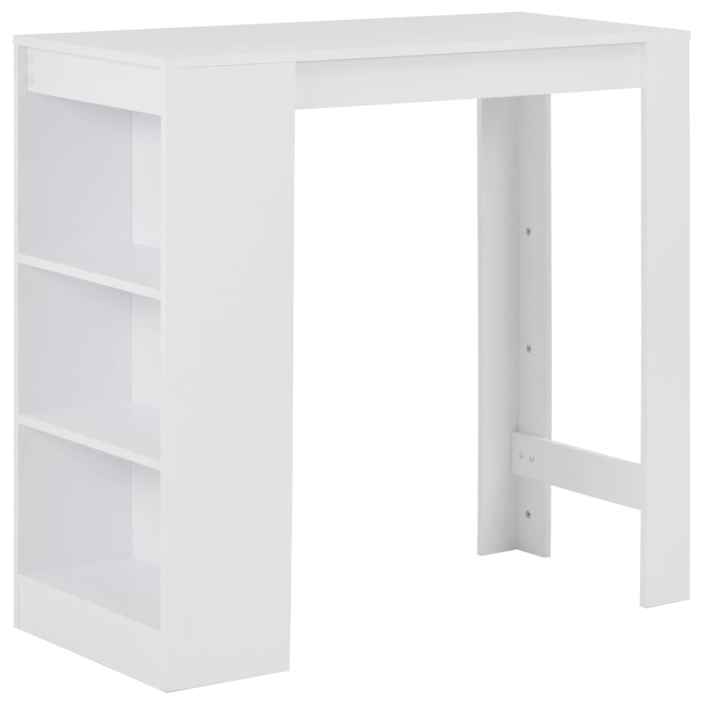JUNG Vida Bartisch mit Regal Weiß 110x50x103 cm