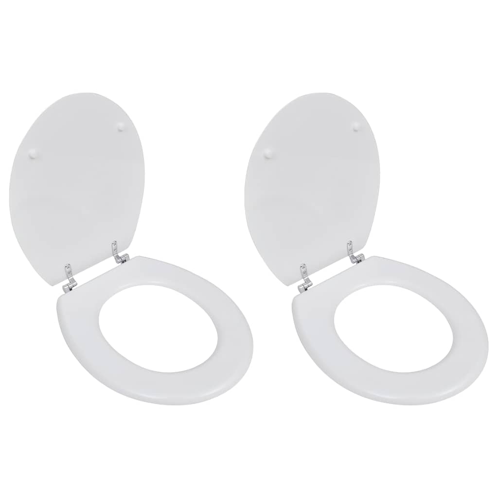 JUNG Vida Toilettensitze mit Deckel 2 Stk. MDF Weiß