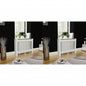 JUNG Vida Heizkörperabdeckung 2 Stk. Weiß MDF 112 cm