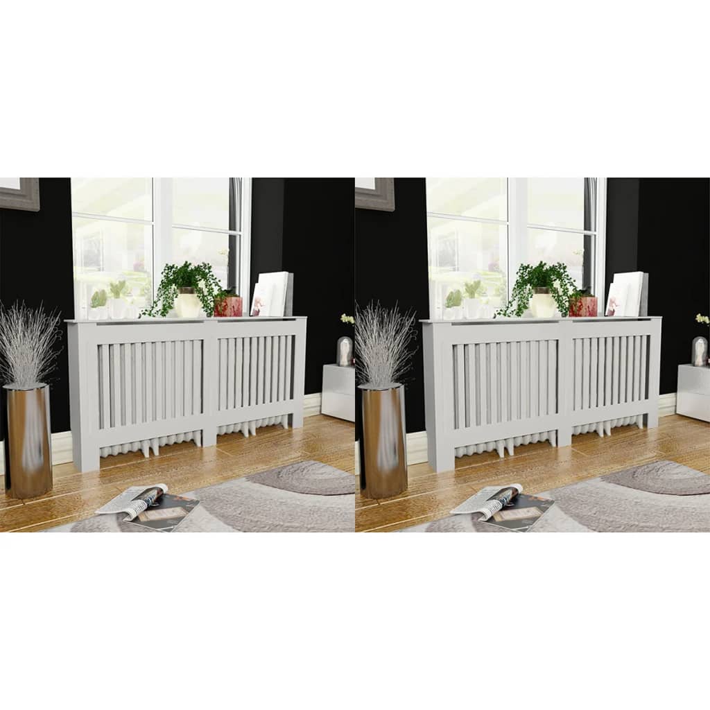 JUNG Vida Heizkörperabdeckung 2 Stk. Weiß MDF 172 cm