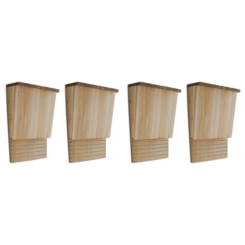 JUNG Vida Fledermaushäuser 4 Stk. 22 x 12 x 34 cm Holz