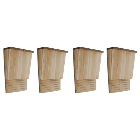 JUNG Vida Fledermaushäuser 4 Stk. 22 x 12 x 34 cm Holz