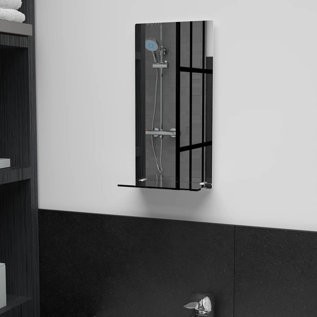 JUNG Vida Wandspiegel mit Regal 20×40 cm Hartglas