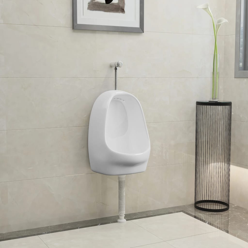 JUNG Vida Wandurinal mit Spülventil Keramik Weiß