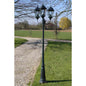 JUNG Vida Gartenlaterne 3-flammig 230 cm Dunkelgrün/Schwarz Aluminium