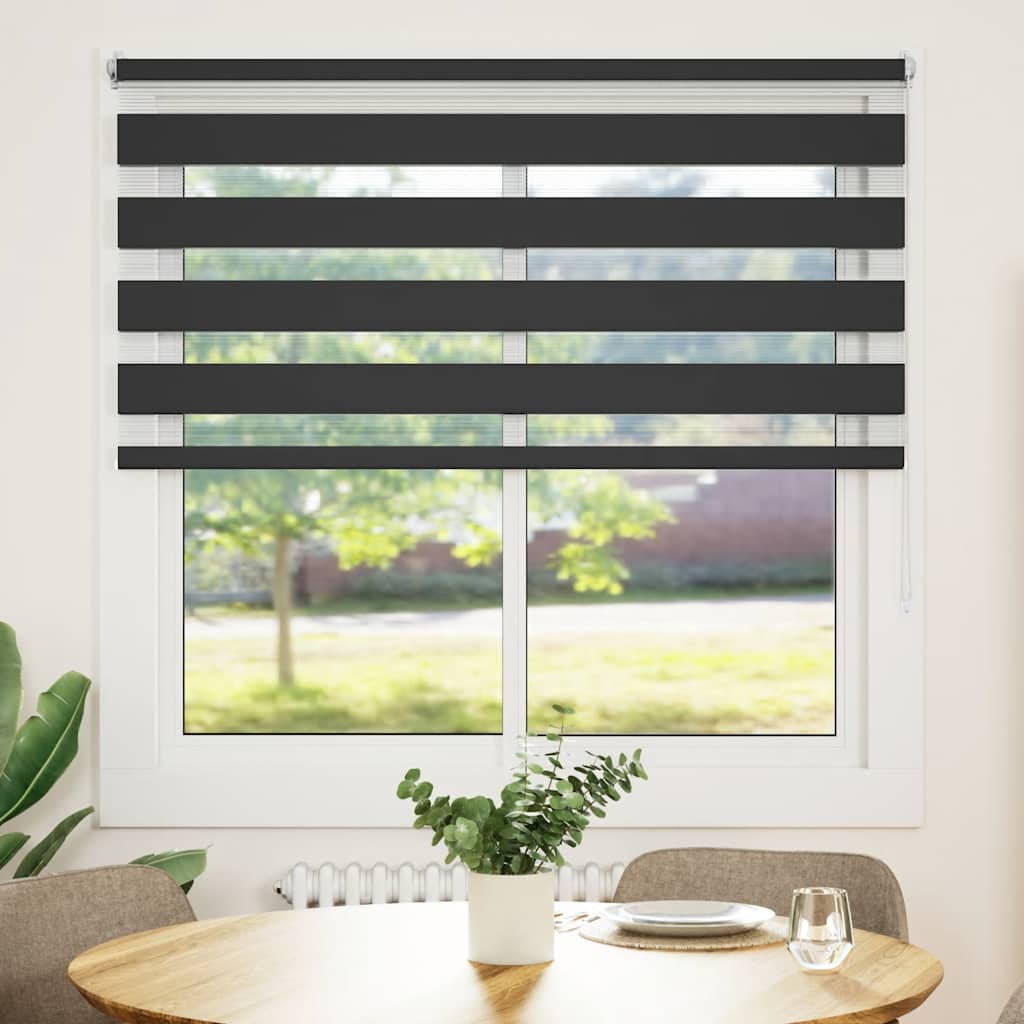 JUNG Vida Zebra-Rollo 140,9 x 175 cm, Stoffbreite 136,7 cm, schwarz
