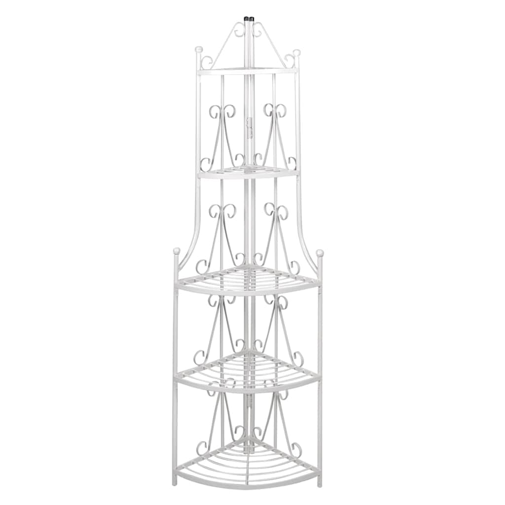 JUNG Vida Pflanzentreppe Blumenregal Standregal Eckregal Blumentreppe Stahl weiß