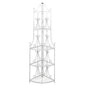 JUNG Vida Pflanzentreppe Blumenregal Standregal Eckregal Blumentreppe Stahl weiß