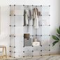 JUNG Vida Modularer Schrank mit 18 Fächern Weiß 37x146x180,5 cm