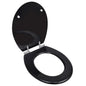 JUNG Vida Toilettensitz MDF Deckel mit Absenkautomatik Design Schwarz