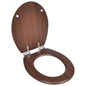 JUNG Vida Toilettensitz MDF Deckel mit Absenkautomatik Design Braun
