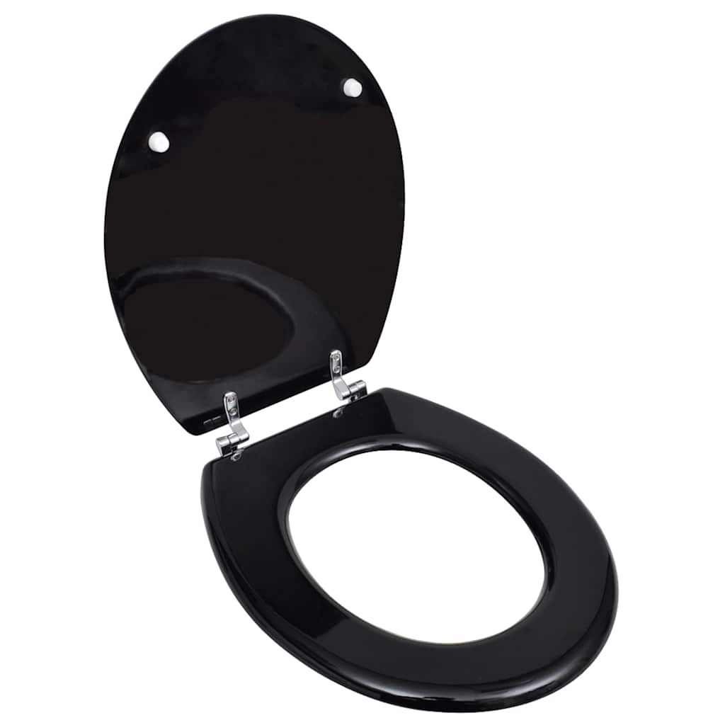 JUNG Vida Toilettensitz MDF Deckel Schlichtes Design Schwarz