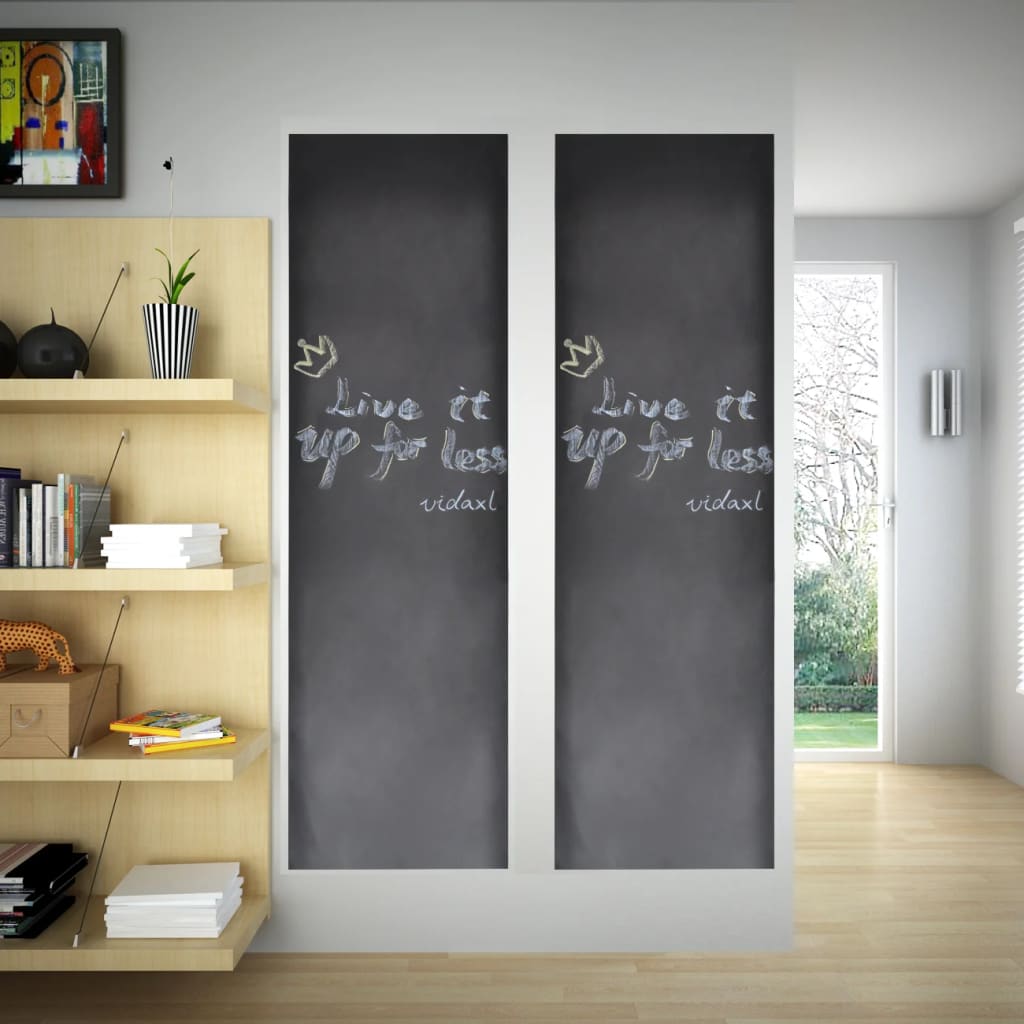 JUNG Vida Wandaufkleber Kreidetafel 0,6x3 m 2 Rollen mit Kreiden