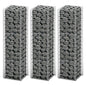 JUNG Vida Gabionen-Set 3-tlg. Verzinkter Draht 25×25×100 cm