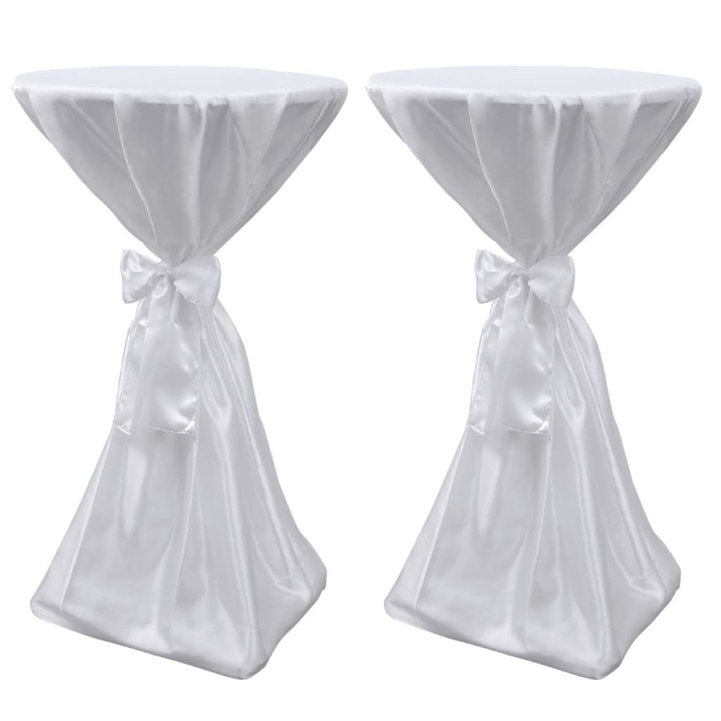 JUNG Vida 2 x Tischhusse Stehtischhusse weiß 60 cm