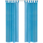 JUNG Vida 2 x Transparente Gardine Fertiggardine 140 x 175 cm türkis