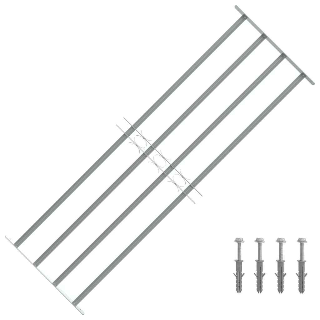 JUNG Vida Fenstergitter Verstellbar mit 4 Querstäben 1000-1500 mm