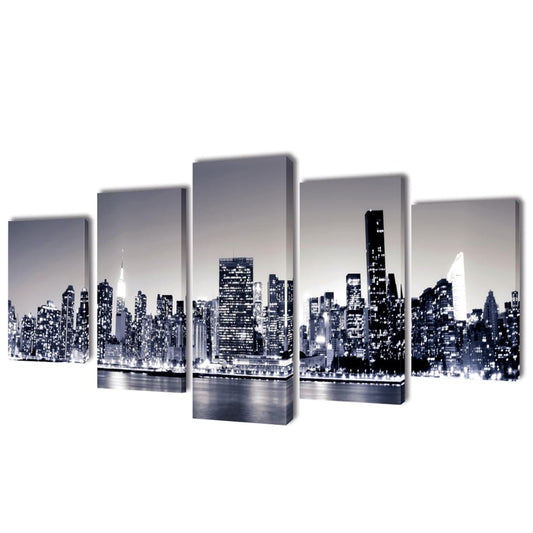 JUNG Vida Bilder Dekoration Set monochrome New York 200 x 100 cm