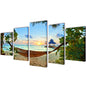 JUNG Vida Bilder Dekoration Set Hängematte 100 x 50 cm